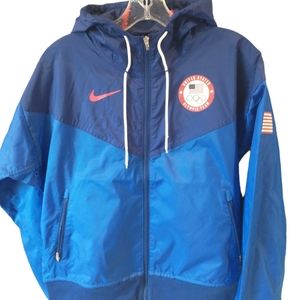 Nike USA Olympic Windrunner Hoodie jacket men's small